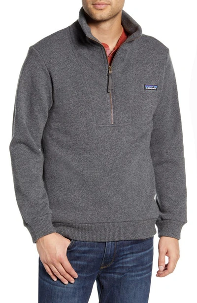 Shop Patagonia Woolie Fleece Pullover In Forge Grey