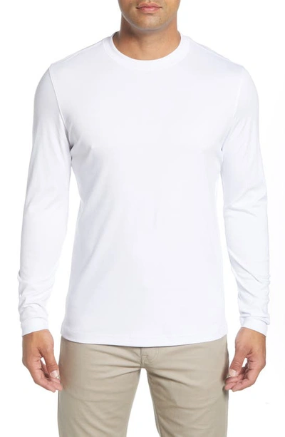 Shop Robert Barakett Georgia Long Sleeve T-shirt In White
