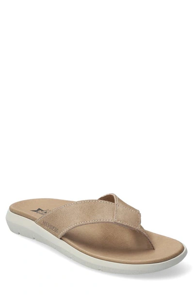 Shop Mephisto Charly Flip Flop In Taupe