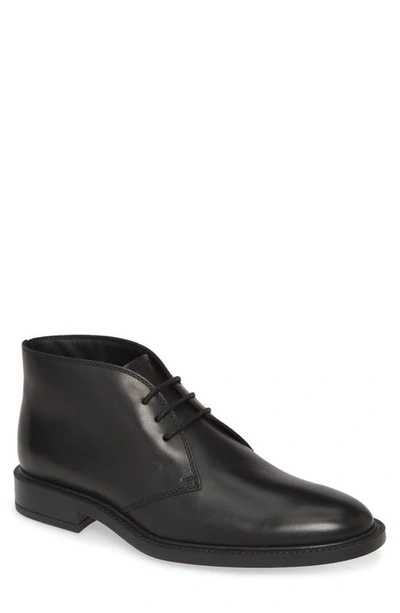 Shop Tod's Polacco Chukka Boot In Black Leather
