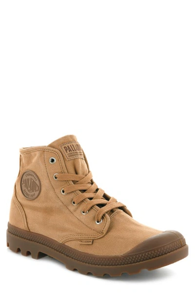 Shop Palladium Pampa Hi Canvas Boot In Woodlin