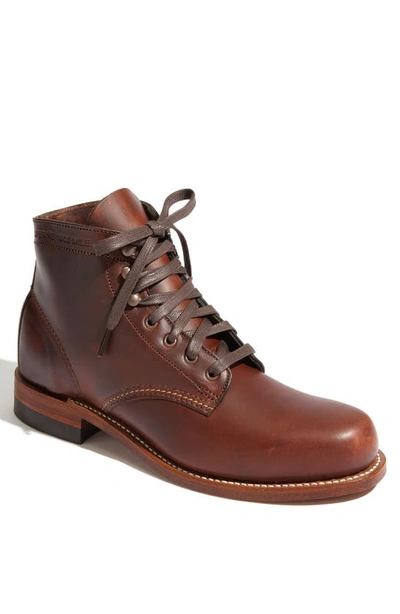 Wolverine '1000 Mile' Plain Toe Boot In Rust
