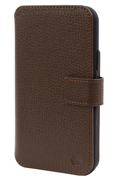 Shop Hex Iphone 11 Pro Max Wallet Case In Brown