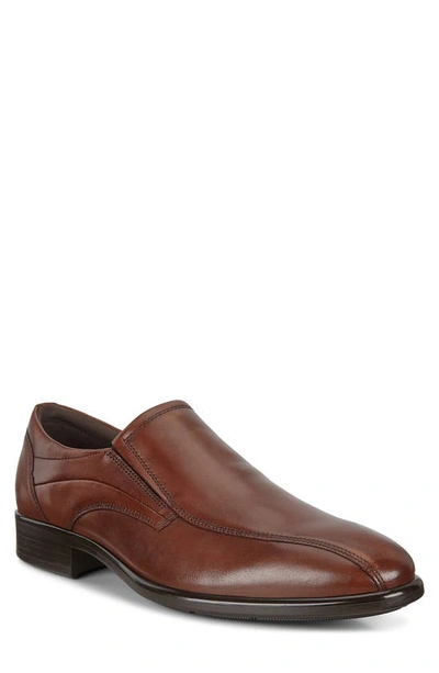 Shop Ecco Citytray Bike Toe Slip-on In Cognac