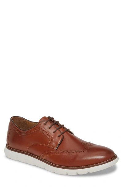 Shop Johnston & Murphy Holden Wingtip In Tan