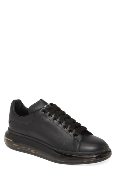 Shop Alexander Mcqueen Oversize Low Top Sneaker In Black/ Black/ Black