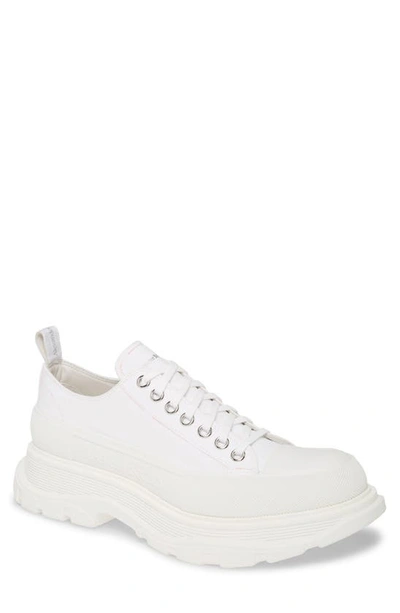 Shop Alexander Mcqueen Platform Sneaker In White/ White/ White