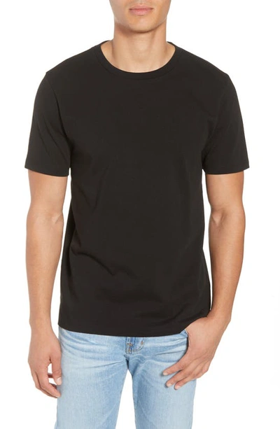 Shop Frame Heavyweight Classic Fit Cotton T-shirt In Noir