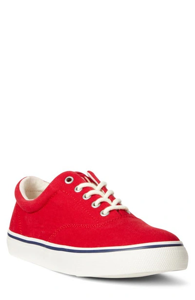Shop Polo Ralph Lauren Harpoon Sneaker In Rl Red