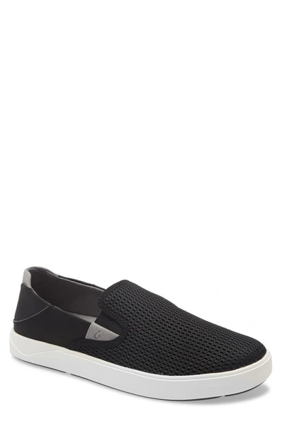 Shop Olukai Lae'ahi Slip-on Sneaker In Black/ Black