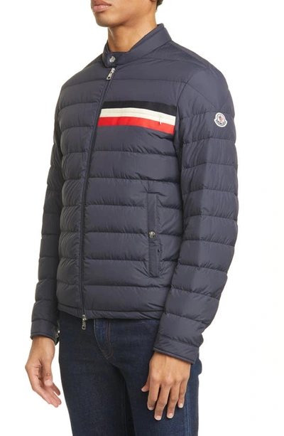 Shop Moncler Yeres Quilted Puffer Jacket In Blue