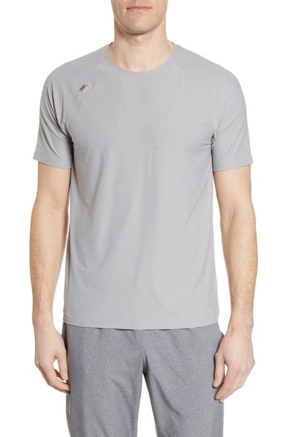 Shop Rhone Reign Athletic Short Sleeve T-shirt In Light Grey Heather