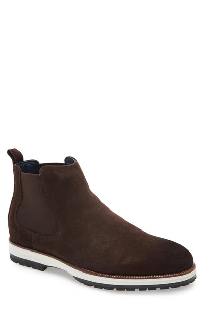 Shop Ike Behar Liam X Chelsea Boot In Brown