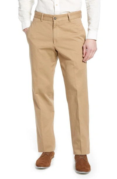 Shop Berle Charleston Khakis Flat Front Chino Pants In British Tan