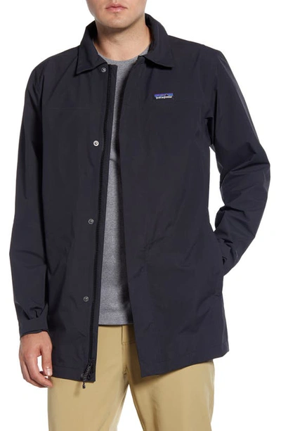 Shop Patagonia City Storm Rain Parka In Black