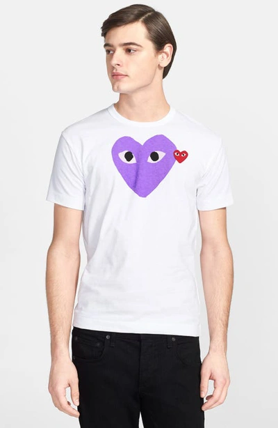 Commes de deals garcon purple shirt