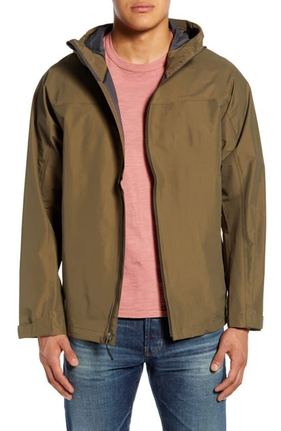 Shop Filson Swiftwater Waterproof Hooded Rain Jacket In Field Olive