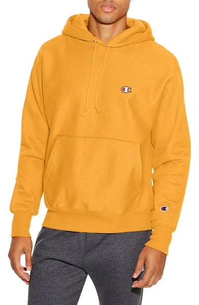 Shop Champion Reverse Weave Pullover Hoodie In Gold