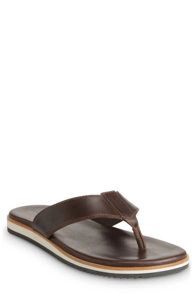 Shop Allen Edmonds Oscar Flip Flop In Brown