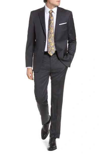 Shop Hart Schaffner Marx New York Classic Fit Solid Stretch Wool Suit In Charcoal