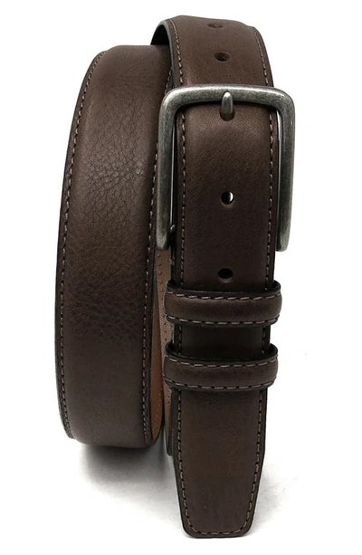 Shop Boconi Clapton Leather Belt In Brown