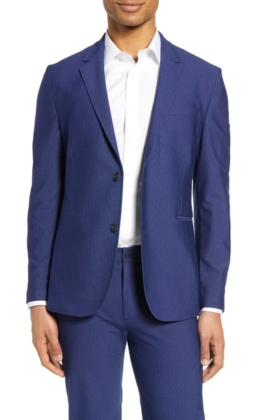 Shop Vince Camuto Slim Fit Performance Mesh Sport Coat In Birdseye Blue