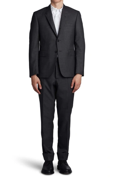 Shop Thom Browne Regular Fit Wool Twill Suit In Dark Grey