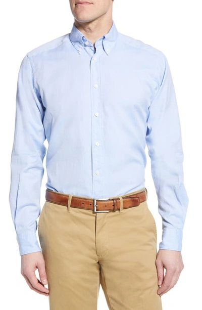 Shop Eton Contemporary Fit Oxford Casual Shirt In Blue