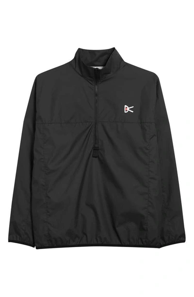 Shop District Vision Theo Waterproof Half Zip Jacket In Black