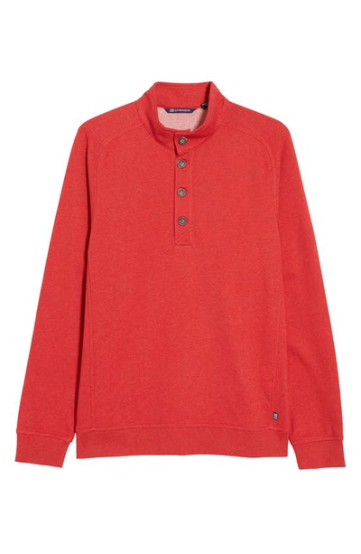 Shop Cutter & Buck Saturday Mock Neck Sweater In Red Heather