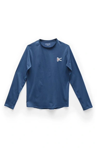 Shop District Vision Air—wear Performance Long Sleeve Tee In Blue
