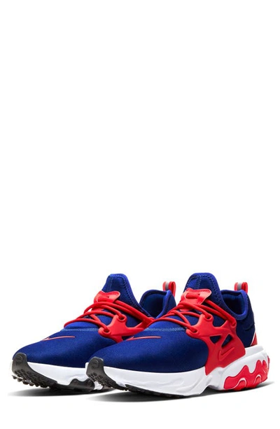 Shop Nike Presto React Sneaker In Obsidian/ Red/ White