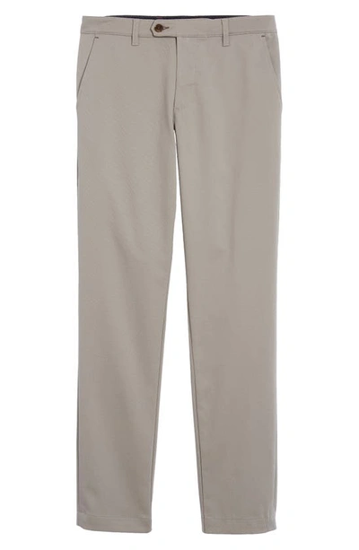 Shop Ted Baker Slim Fit Stretch Cotton Twill Chinos In Light Grey