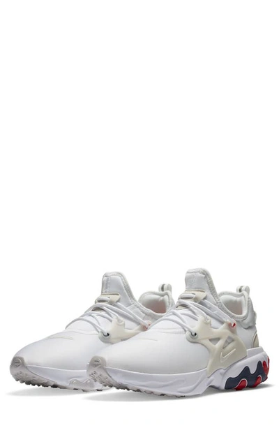 Shop Nike Presto React Sneaker In White/ Vast Grey/ Navy