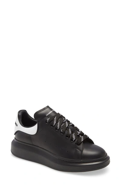 Shop Alexander Mcqueen Oversize Low Top Sneaker In Black/ White/ Black