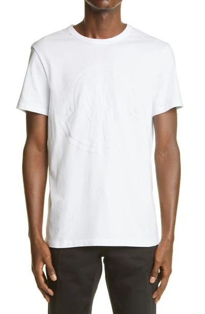 Shop Moncler Maglia Logo Graphic Tee In White