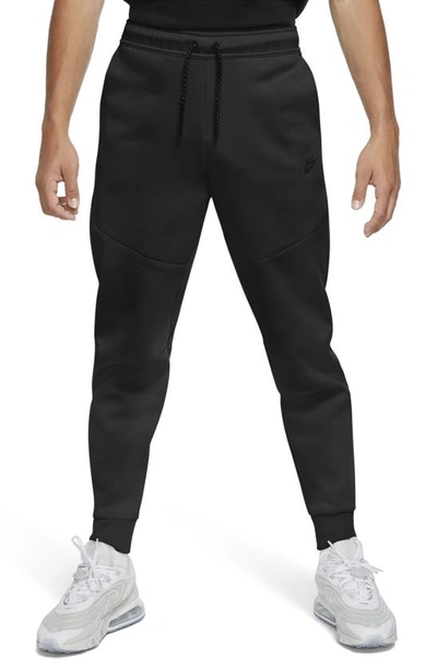 Shop Nike Tech Fleece Jogger Sweatpants In Black/ Black