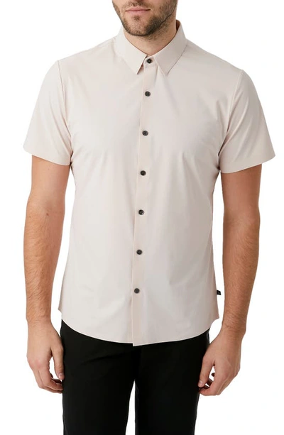 Shop 7 Diamonds American Me Slim Fit Short Sleeve Button-up Performance Shirt In Rose Quartz