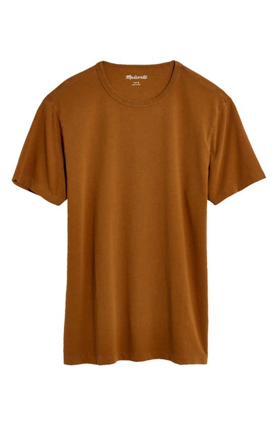 Shop Madewell Garment Dyed Allday Crewneck T-shirt In Dried Cedar