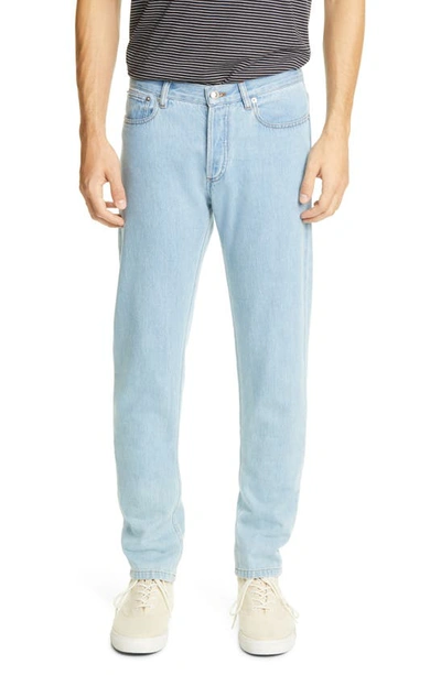 Shop Apc Petit New Standard Skinny Fit Jeans In Iab Bleu Clair