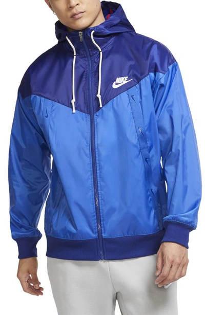 Nike Sportswear Windrunner Men's Jacket In Deep Royal Blue/game Royal/white  | ModeSens