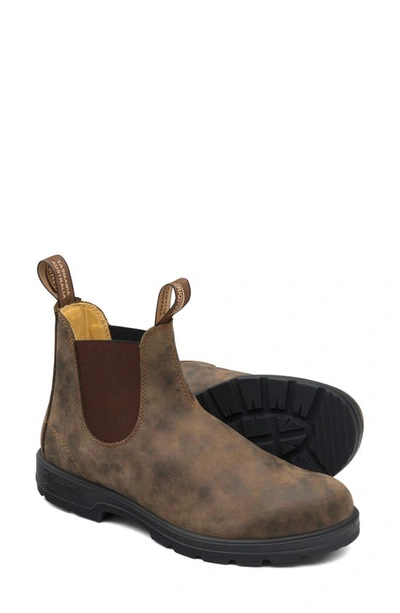 Shop Blundstone Footwear Classic 550 Series Water Resistant Chelsea Boot In Rustic Brown Leather