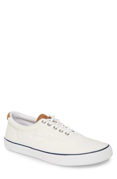 Shop Sperry Striper Ii Cvo Core Sneaker In Sw White Canvas