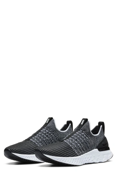Shop Nike React Phantom Run Flyknit 2 Running Shoe In Black/ White/ White