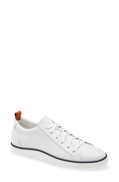 Shop Tod's Casetta Low Top Sneaker In White Leather