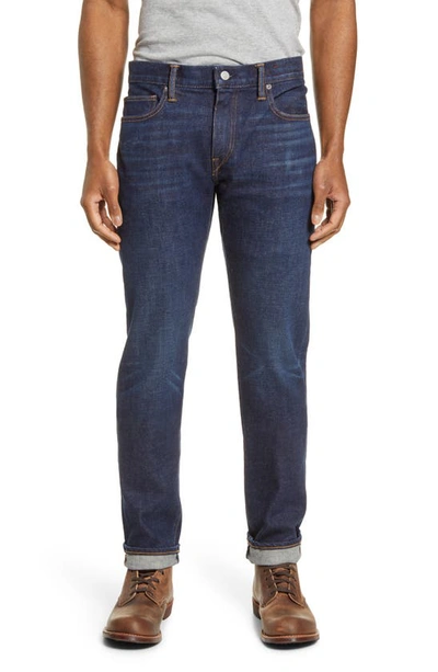Shop Kato The Pen Slim 14-ounce Stretch Selvedge Jeans In Tyler
