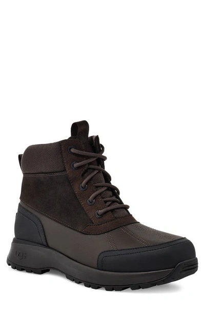 Shop Ugg Emmett Waterproof Snow Boot In Stout Leather