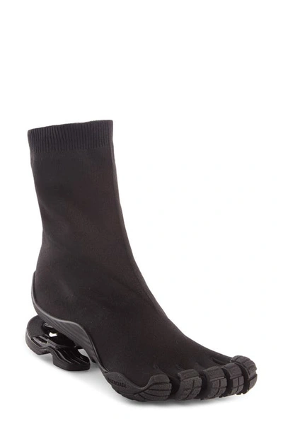 Shop Balenciaga X Vibram Toe Sock Boot In Black