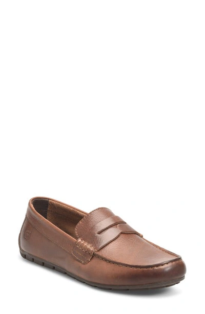 Shop Born B?rn Andes Driving Shoe In Dark Tan Leather