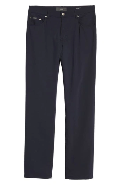 Shop Brax 'manager' Five-pocket Wool Pants In Navy